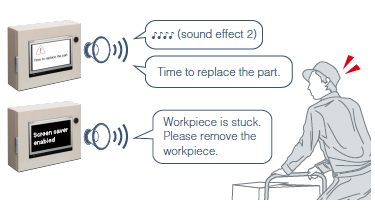 Sound notification is useful at the worksite