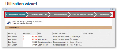 1.Target screen setting