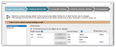 2.Editing related settings