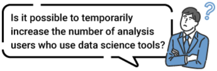 When temporarily increasing the number of analysis users