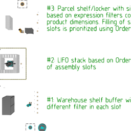 PM Warehousing - Buffer with Individually Customizable Slots examples