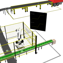 Palletizing Layout With Truckload Forming