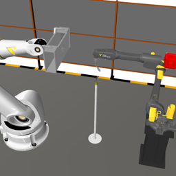 Arc Welding Cell with Robot as Positioner (OLP)
